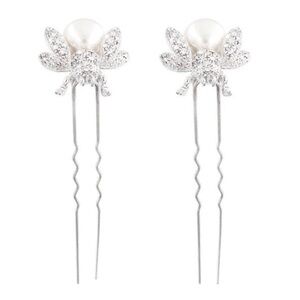 Stephanie Browne of Australia Crystal and Pearl Bee Hair Pins